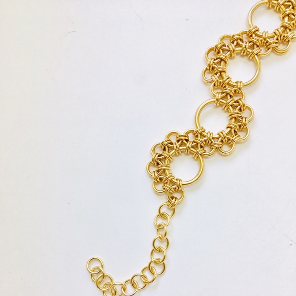 Handwoven 14K GF Chainmaille Bracelet NEW - Picture 5 of 6